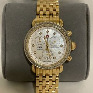 MICHELE CSX CHRONOGRAPH WATCH *brand new battery*